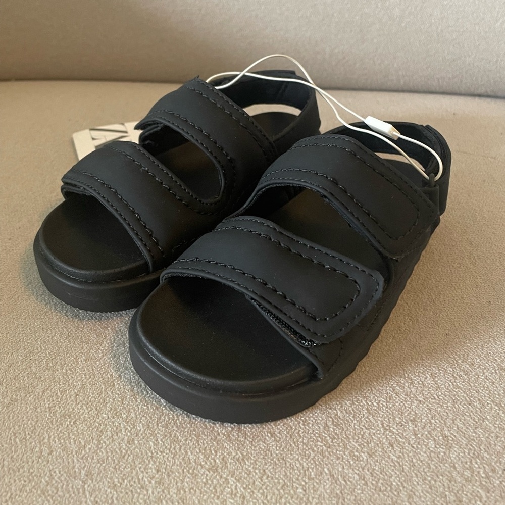 ZARA RUBBERIZED SANDALS - Picture 5 of 10